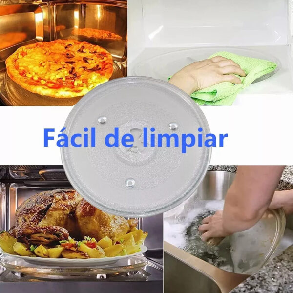 Plato D/cristal Para Microondas 27 Cm Diámetro - Imagen 6