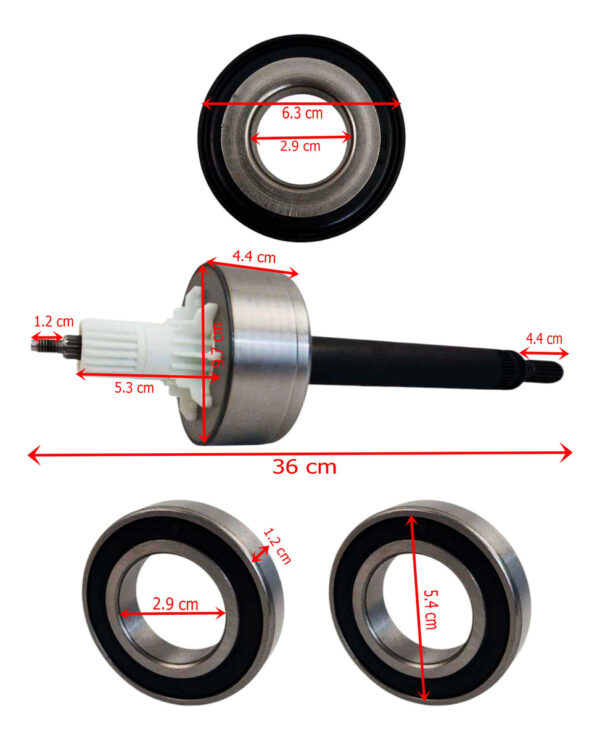 Transmisión Sirve Whirlpool Xpert Corta Con Soporte Tina - Imagen 5