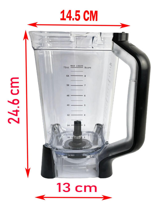 Vaso Para Licuadora Ninja 72oz Bl770 Bl771 Bl773 Bl600 Nj600 - Imagen 5