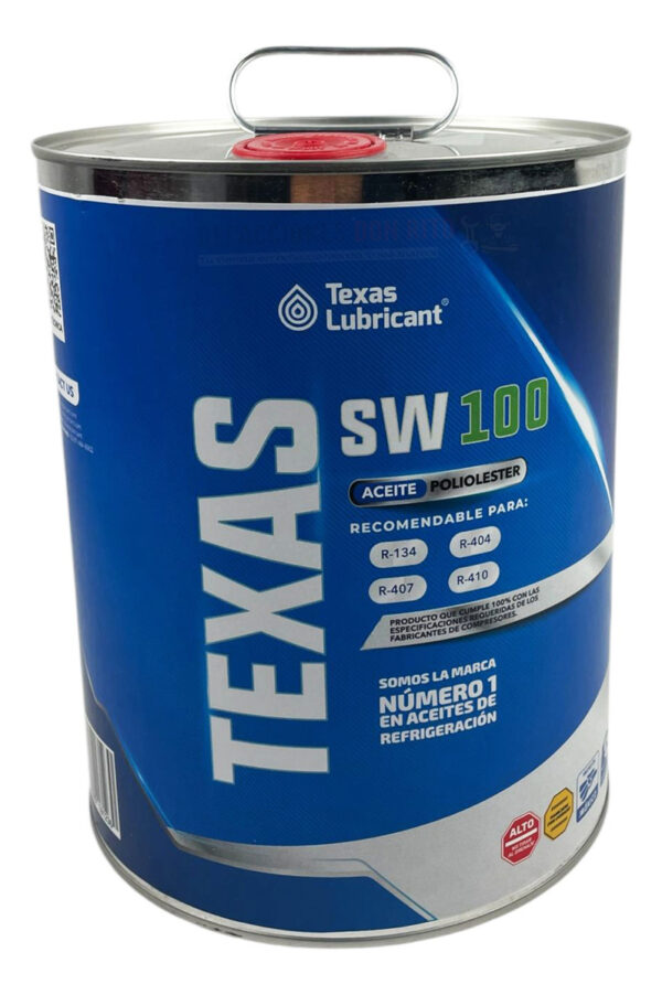 Aceite Poliolester Texas Sw100 Lata De 4 L Refrigeración - Imagen 6