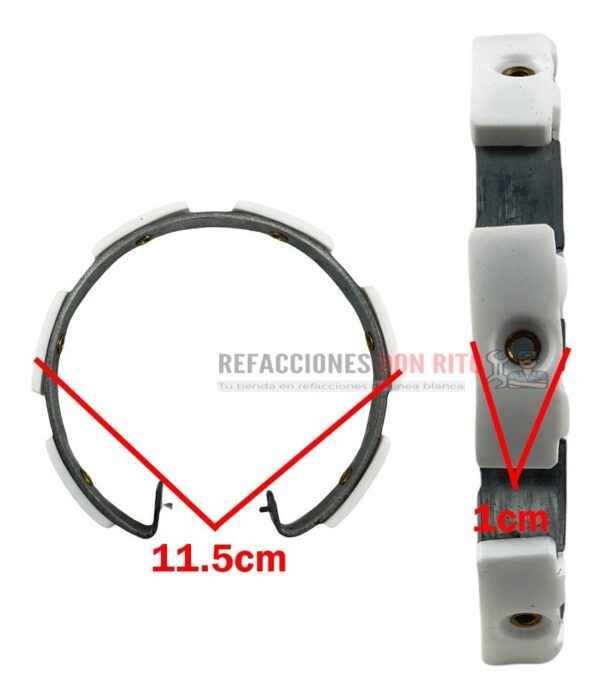 Balata Clutch Para Lavadora Whirlpool 6 Almohadillas W108178 - Imagen 7