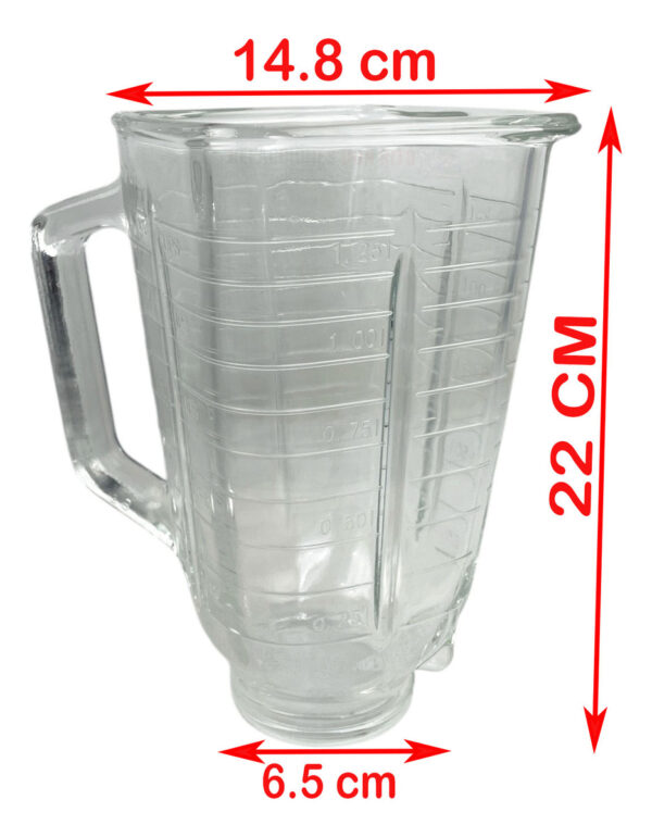 Vaso De Vidrio Para Licuadora Oster Clásico Cuadrado - Imagen 4