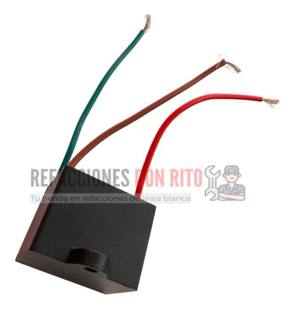 Capacitor 2 + 5 Uf Para Ventilador De Techo 3 Cables 370vac - Imagen 4