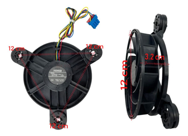 Motor Ventilador Refrigerador Daewoo Nmb 12038ge-12m-yu - Imagen 5