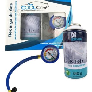 Kit De Recarga Con Manómetro Para Autos R134a