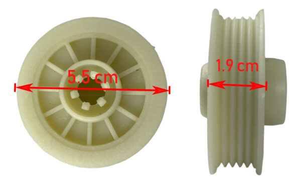 Polea Motor Lavadora Whirlpool Moderna Generica - Imagen 4