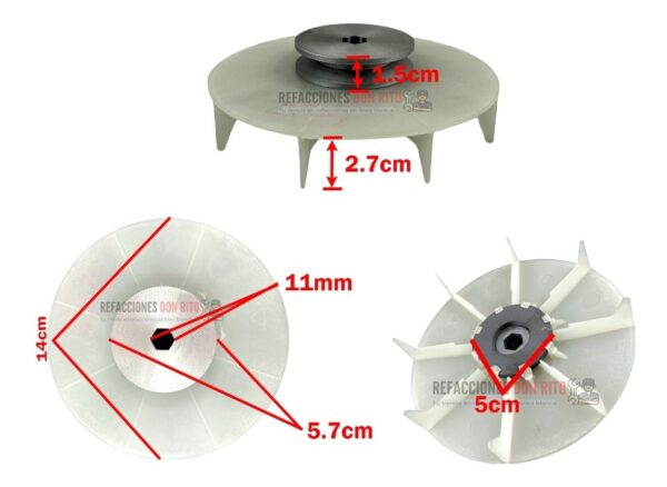 Polea Motor Con Imán Y Sensor De Peso Lavadora Mabe Easy - Imagen 4