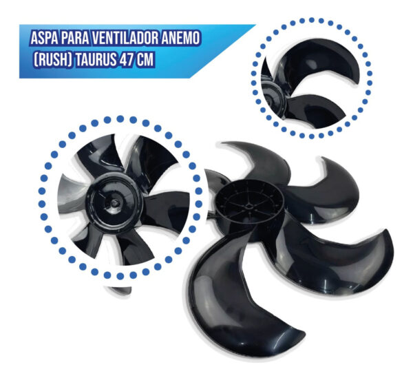 Aspa Para Ventilador Anemo (rush) Taurus 47 Cm - Imagen 4