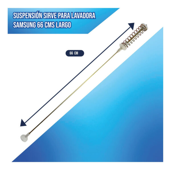 Suspensión Sirve Para Lavadora Samsung 66 Cms Largo - Imagen 2