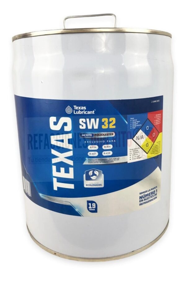 Aceite Poliolester Texas Sw 32 19 Litros Refrigeración - Imagen 4