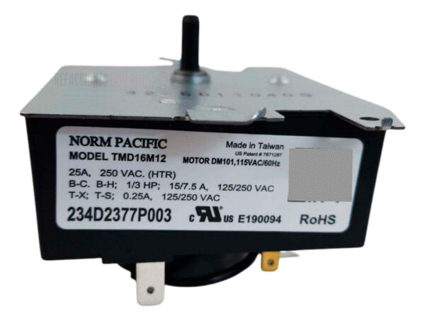 Timer Reloj Programador Secadora Mabe Ge Easy 234d2377p003 - Imagen 6