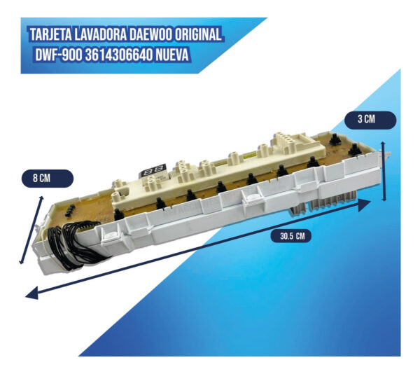 Tarjeta Lavadora Daewoo Original Dwf-900 3614306640 Nueva - Imagen 3