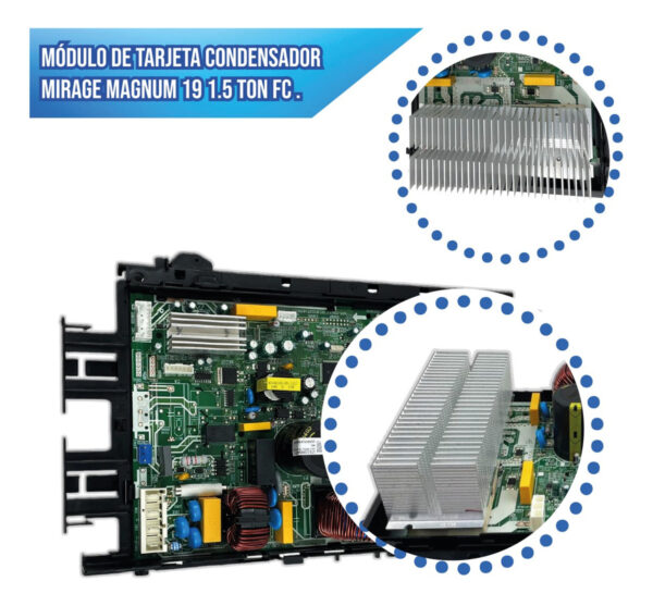 Módulo De Tarjeta Condensador Mirage Magnum 19 1.5 Ton F/c - Imagen 3