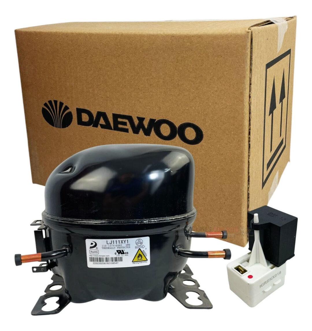 Compresor Con Relay 1/5 Gas 600a Daewoo Lj111xy1 Original - Imagen 3