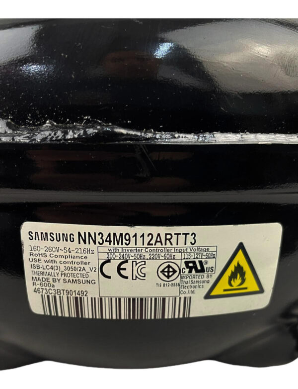 Compresor Para Refrigerador Samsung R-600a Nn34m9112artt3 - Imagen 7
