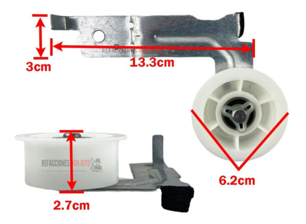 Polea Tensora Original Dc93-00634a Para Secadora Samsung - Imagen 5