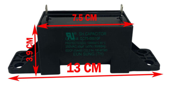 Capacitor Para Lavadora Samsung Dc75-00010f Orig 45uf 250vac - Imagen 5