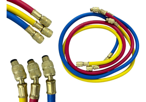 Juego Manómetros Refrigeración Manifold R134a R22 R404 R407c - Imagen 7