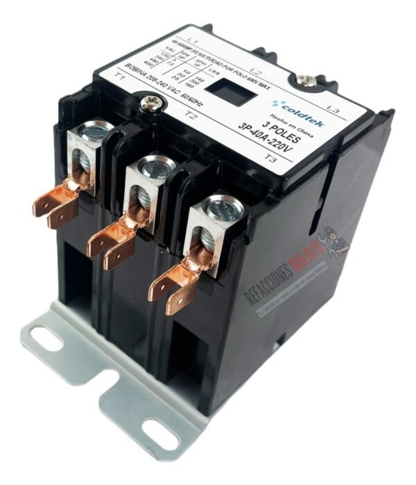 Contactor 3 Polos 220v 40 Amp Refrigeracion Aire Acondiciona - Imagen 8
