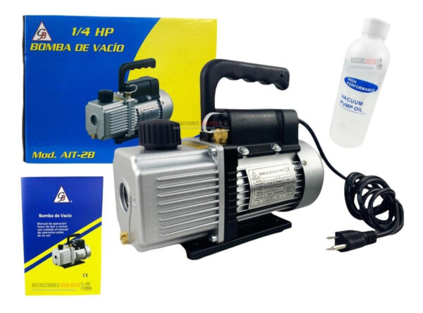 Bomba De Vacío 1/4 Hp 2 Etapas Mas Eficiente Refrigeración - Imagen 5