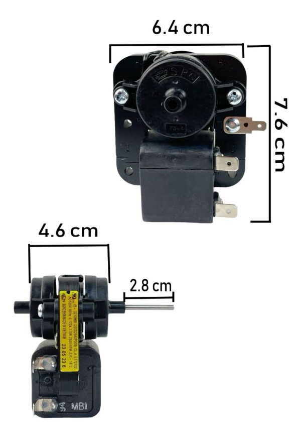 Motor Ventilador Flecha Corta Refrigerador Mabe Iem Original - Imagen 9