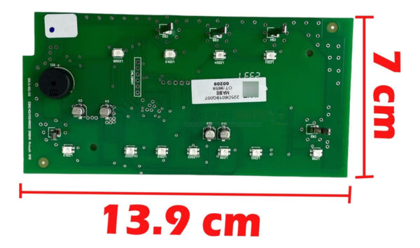 Tarjeta Display Refrigerador Mabe Ge 225d6019g007 Wr03f04412 - Imagen 4