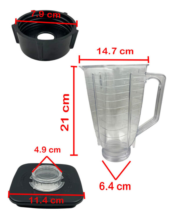 Vaso Policarbonato Irrompible Para Licuadora Oster Completo - Imagen 6