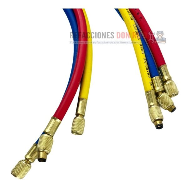 Juego De Mangueras Para Manómetros 60 Pulgadas R-134a R-22 - Imagen 4