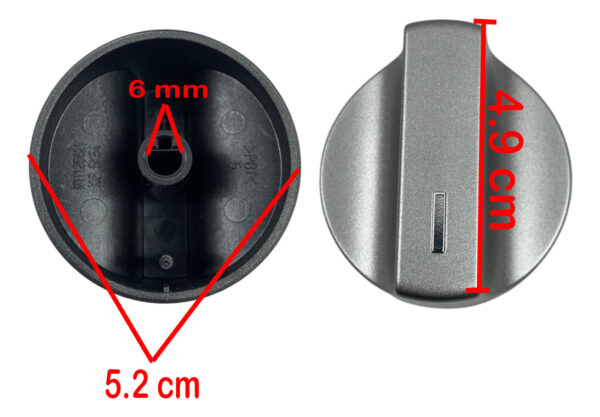Kit 4 Perillas Estufa Whirlpool Gris W11125621 - Imagen 6