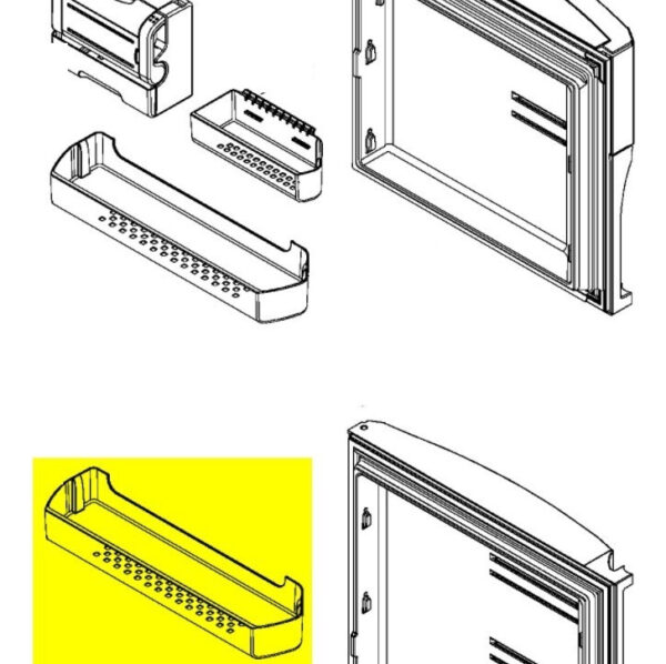Anaquel Puerta Refrigerador Mabe Ge Original 225d6144p001 - Imagen 6