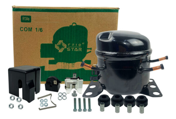 Compresor Original Frio Star De 1/6 Para Gas R134 115v - Imagen 7