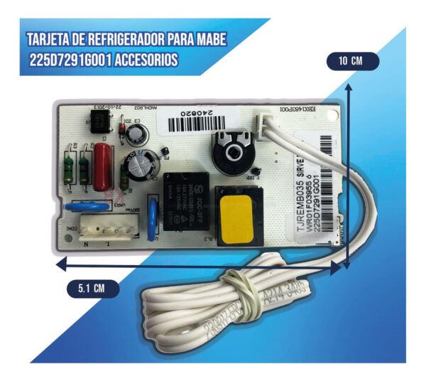Tarjeta De Refrigerador Para Mabe 225d7291g001 Accesorios - Imagen 4