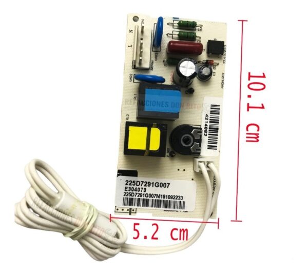 Tarjeta Para Refrigerador Mabe 225d7291g007 Genérica - Imagen 6