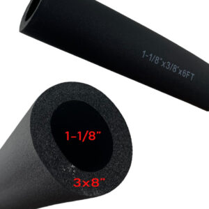 3 Piezas Armaflex Aislante Térmico Para Tubería 1 1/8 X 3/8