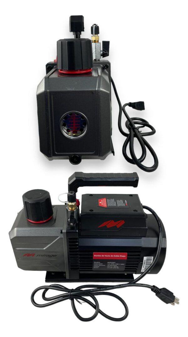 Bomba De Vacío 3.6 Cfm Mirage Dos Etapas Potencia 1/2 Hp MVP236T 127V - Imagen 6