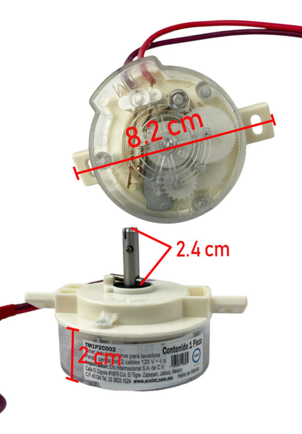 Reloj Lavadora 2 Cables Orejas Inclinada Centrifugado Secado - Imagen 6