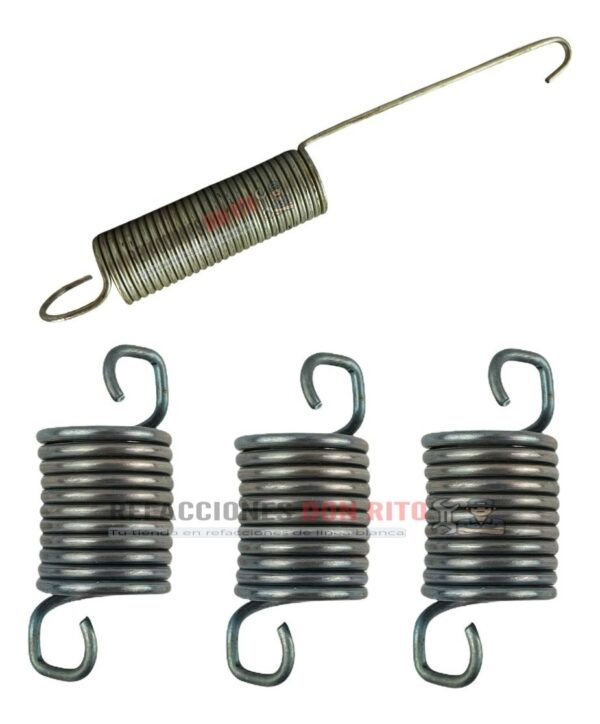 Resortes Suspensión Tensión Kit 4 Pza Lavadora Whirlpool Gen - Imagen 8