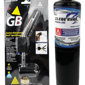 Kit Soplete Con Boquilla Y Gas Turner Para Soldar Refrigerac