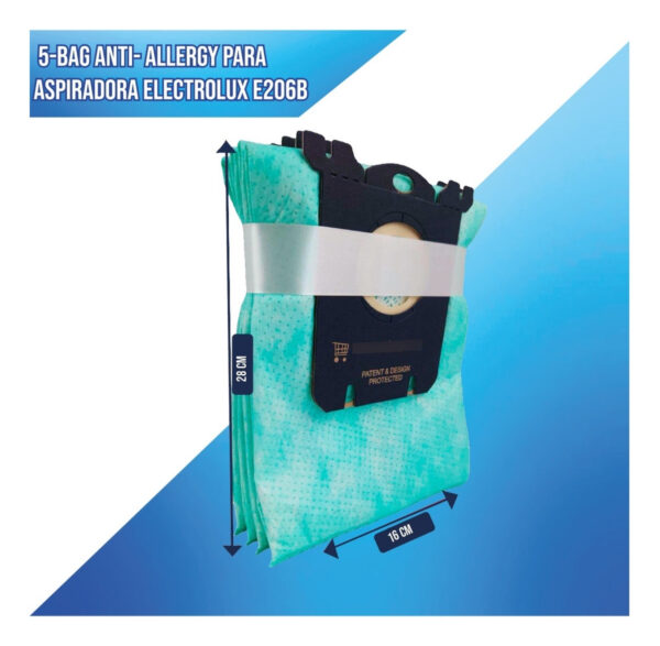 Bolsas S-bag Anti-allergy Para Aspiradora Electrolux E206b - Imagen 5