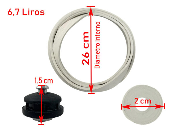 Empaque Y Válvula Para Olla Express Presto 6 Y 7 Lts - Imagen 8
