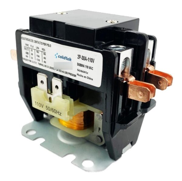 Contactor 2 Polos 30 A 40 Amp 120v - Imagen 8