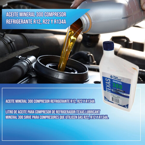 Aceite Mineral 300 Compresor Refrigerante R12, R22 Y R134a - Imagen 4