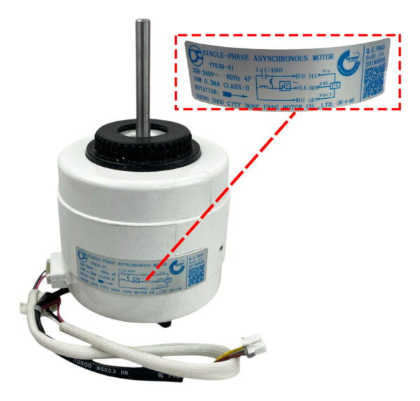 Motor Evaporador Yyk30-41 Mirage 1.5 Ton 220v Matt 17, Xlife - Imagen 7