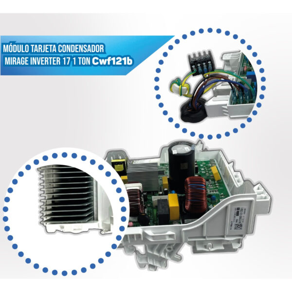 Módulo Tarjeta Condensador Mirage Inverter 17 1 Ton Cwf121b - Imagen 4