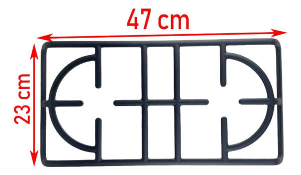 Kit 3 Parrillas De Fundición Para Estufa Mabe 183d8370p001 - Imagen 5
