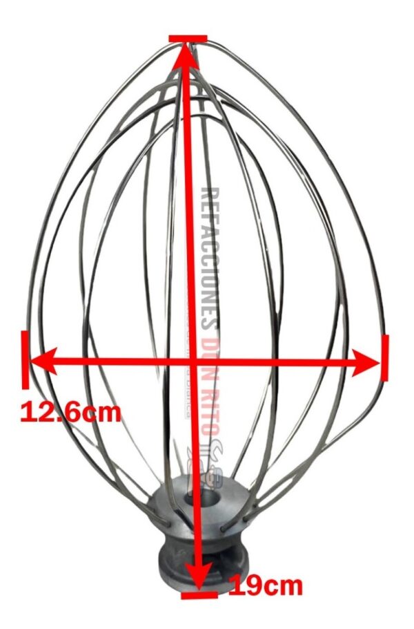 Globo Batidora Compatible Con Kitchenaid W10731415 6 Y 7 Qt - Imagen 11