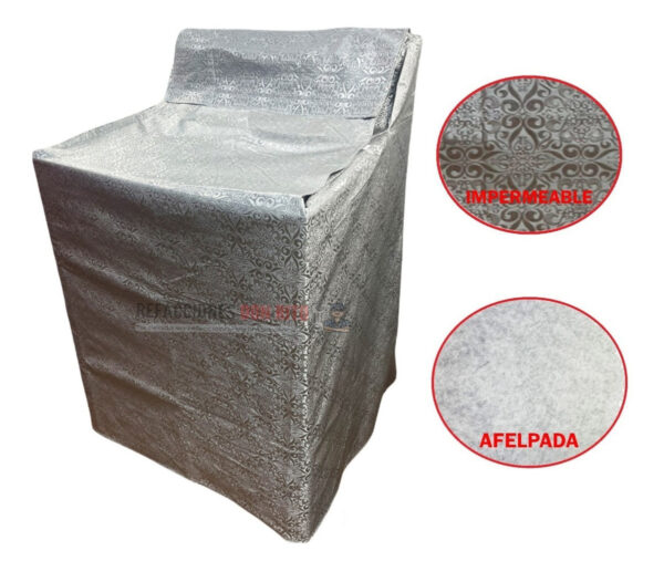 Funda Lavadora Afelpada Gruesa Reforzada 13kg A 22kg Envio - Imagen 11