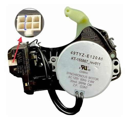 Solonoide Actuador Lavadora Whirlpool Maytag 6 Pines - Imagen 7